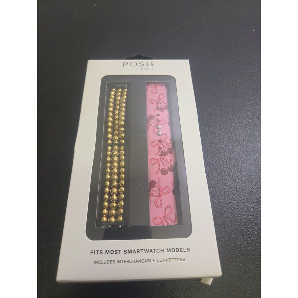 Posh Tech 2pk Smart Watch Band Set, Universal Fit